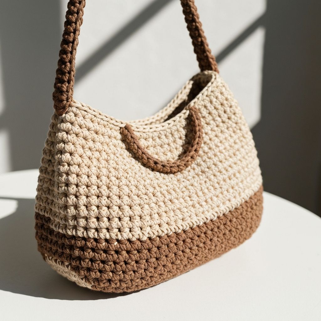 Bolsa de crochê elegante Bolsas da Si