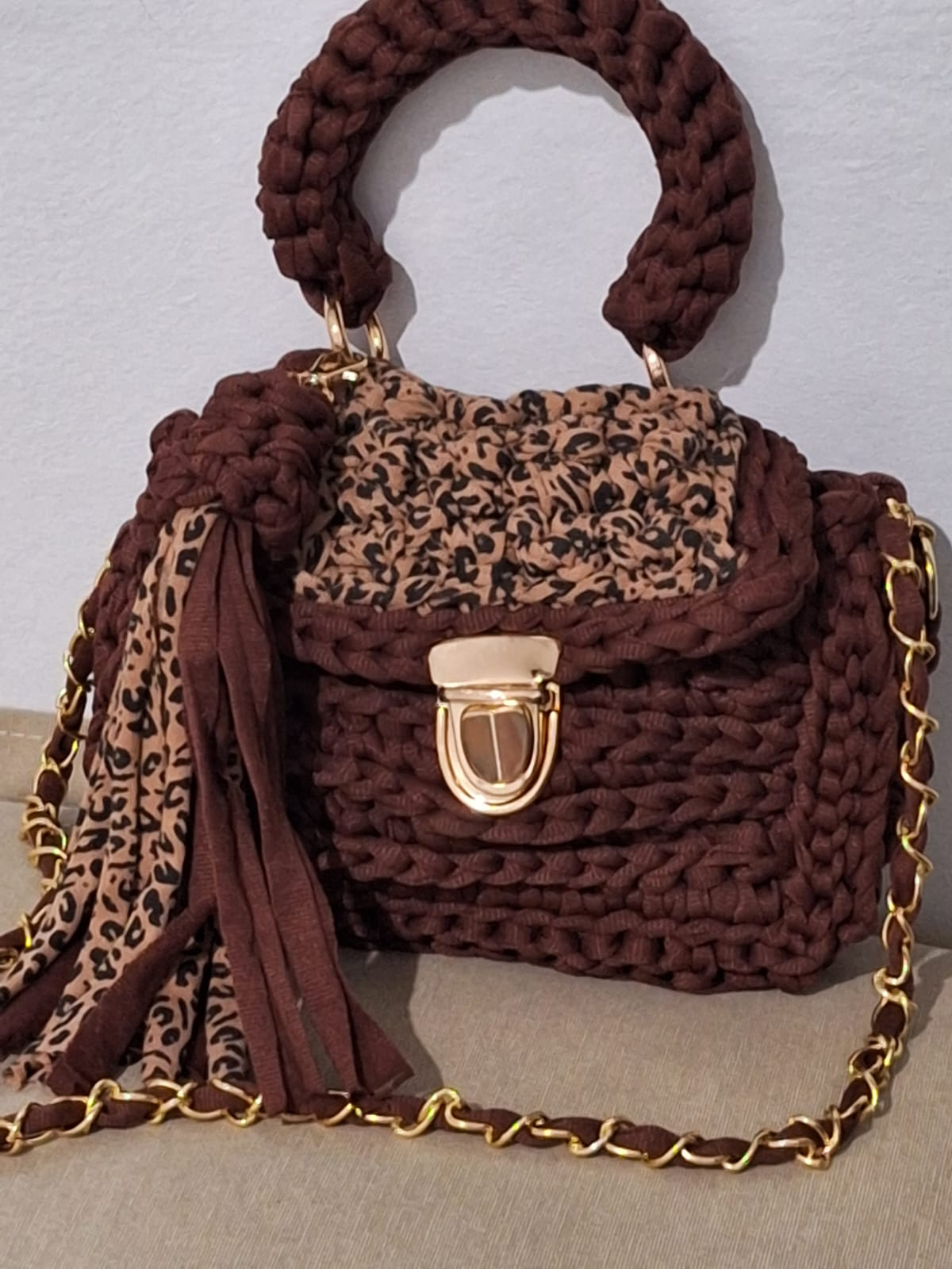 Bolsa Oncinha Marrom