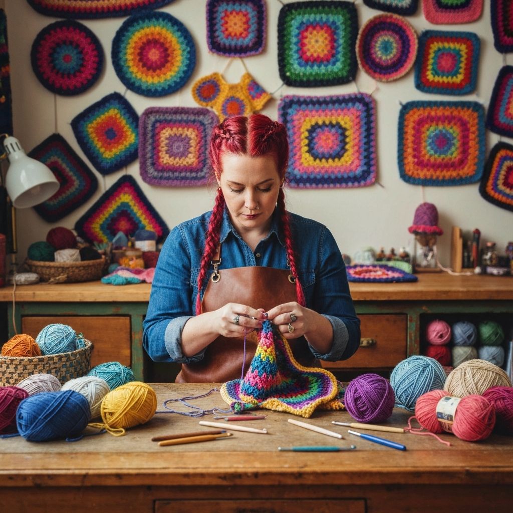 Processo artesanal de crochê Bolsas da Si